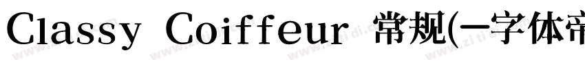 Classy Coiffeur 常规(字体转换